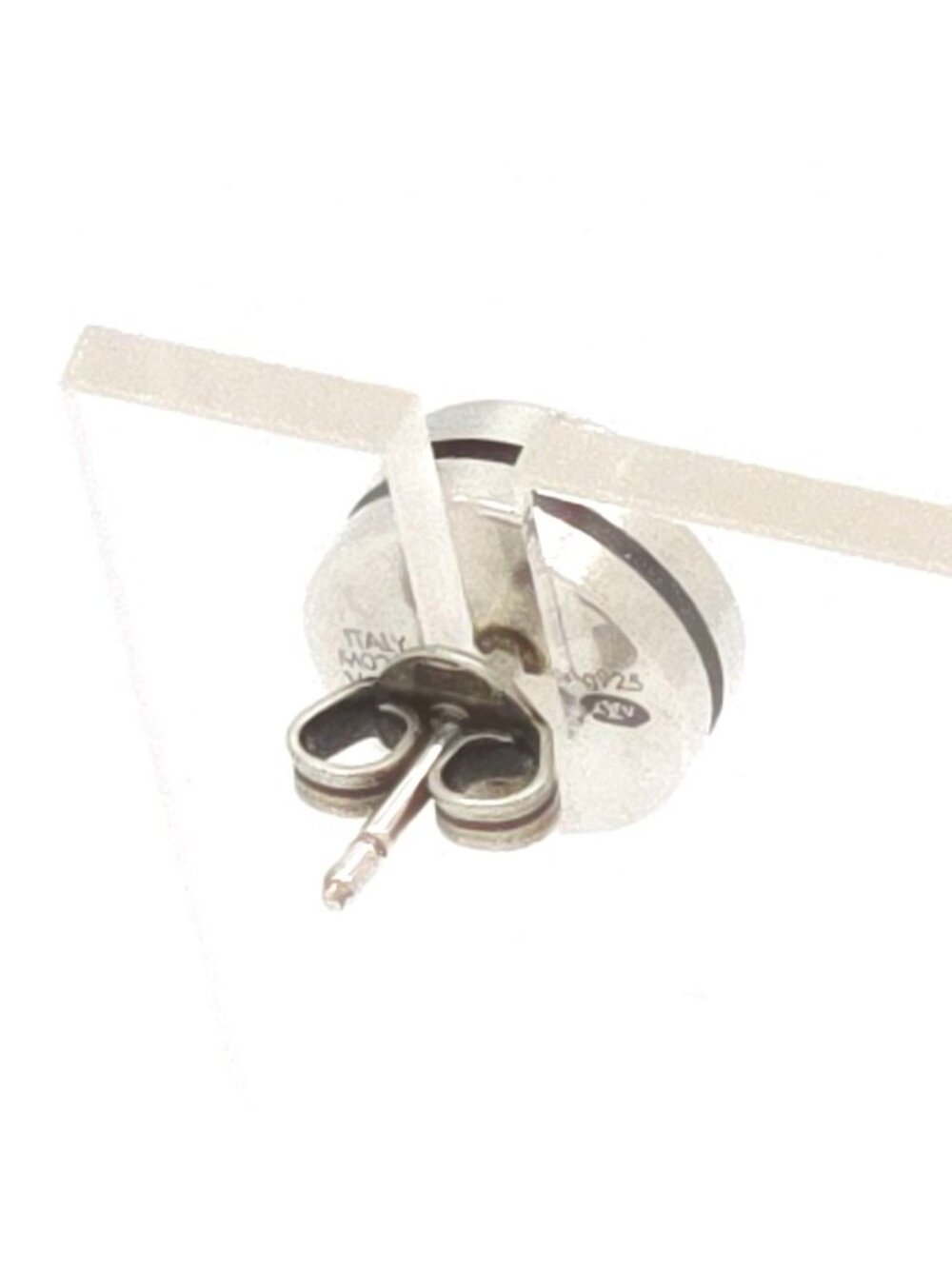 Louis Vuitton Single Earrings LV Tailor Round Signature Sterling Silver